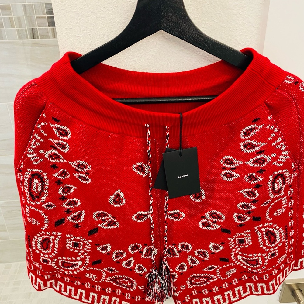 Alanui Men’s Bandana Piqué shorts